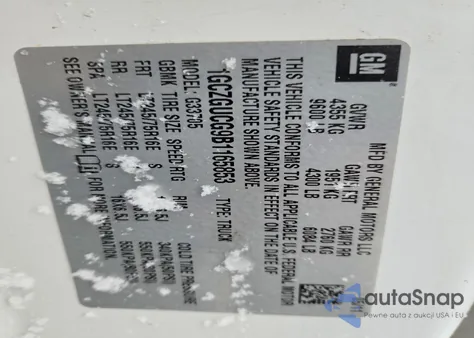 2011 Chevrolet Express G3500 z USA, uszkodzony, nr VIN 1GCZGUCG9B1165853